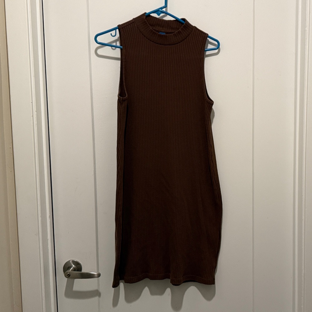Old Navy Brown Ribbed Knit Top